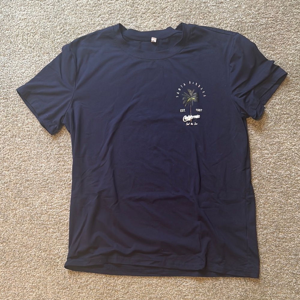 Navy Blue Graphic T-Shirt